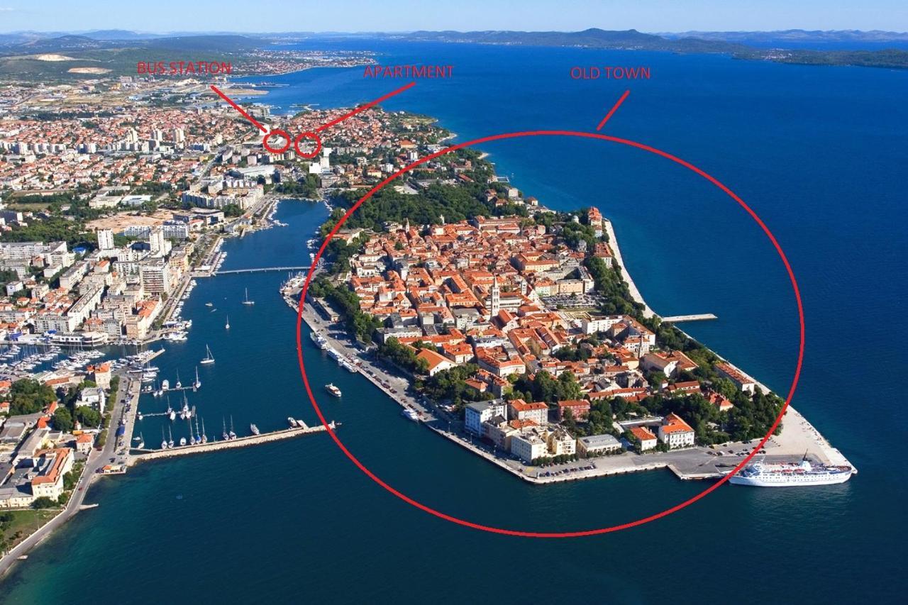 Candy Ap.-Near Center,Bus,Beach+Free Parking Place Zadar Extérieur photo